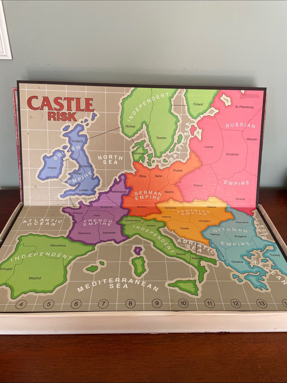 Castle Risk Board Game - Classic Red Box - Picture 2 of 5